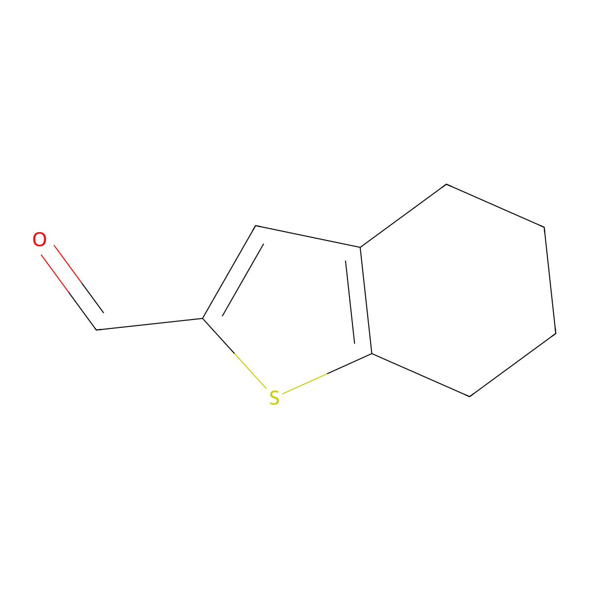 4,5,6,7-Tetrahydro-1-benzothiophene-2-carbaldehyde molecular structure, CAS 57021-53-1