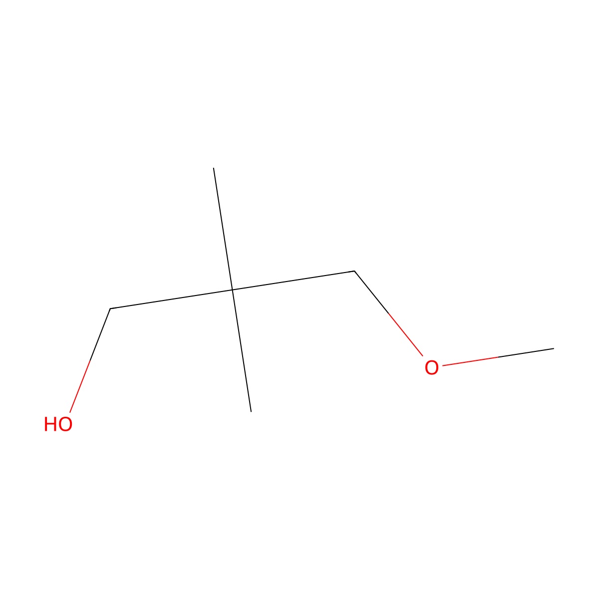 1-Propanol, 3-methoxy-2,2-dimethyl- molecular structure, CAS 57021-67-7