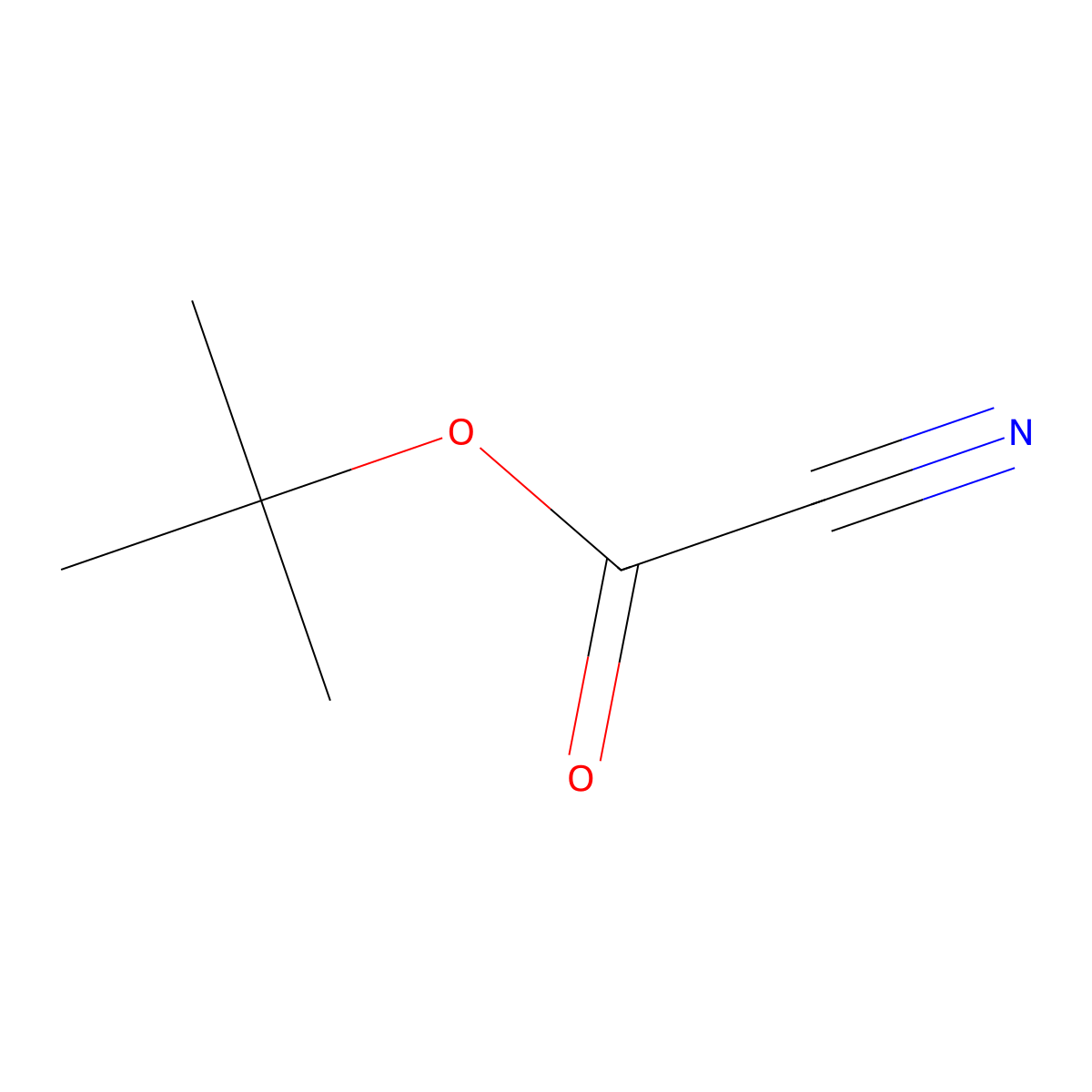 Tert-butyl cyanoformate molecular structure, CAS 57022-34-1