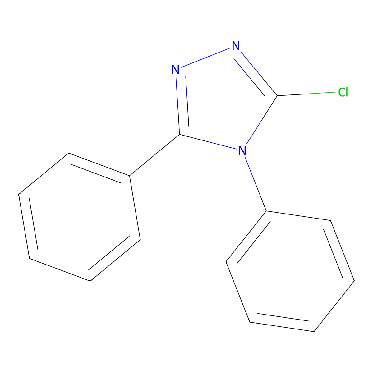3-chloro-4,5-diphenyl-4H-1,2,4-triazole molecular structure, CAS 57022-97-6