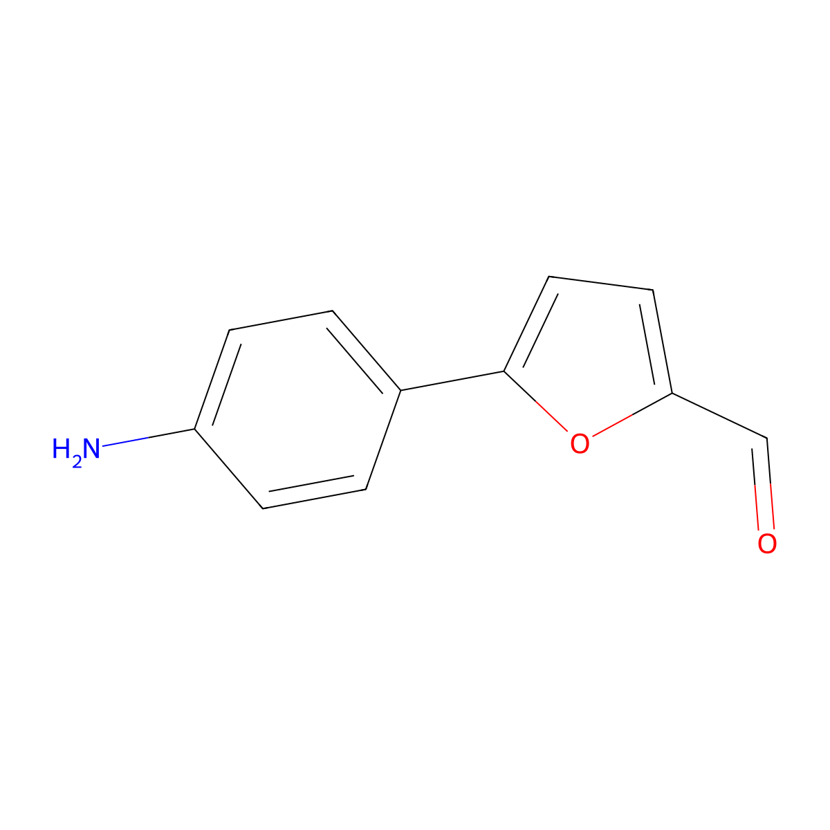 5-(4-Aminophenyl)furan-2-carbaldehyde molecular structure, CAS 57023-90-2