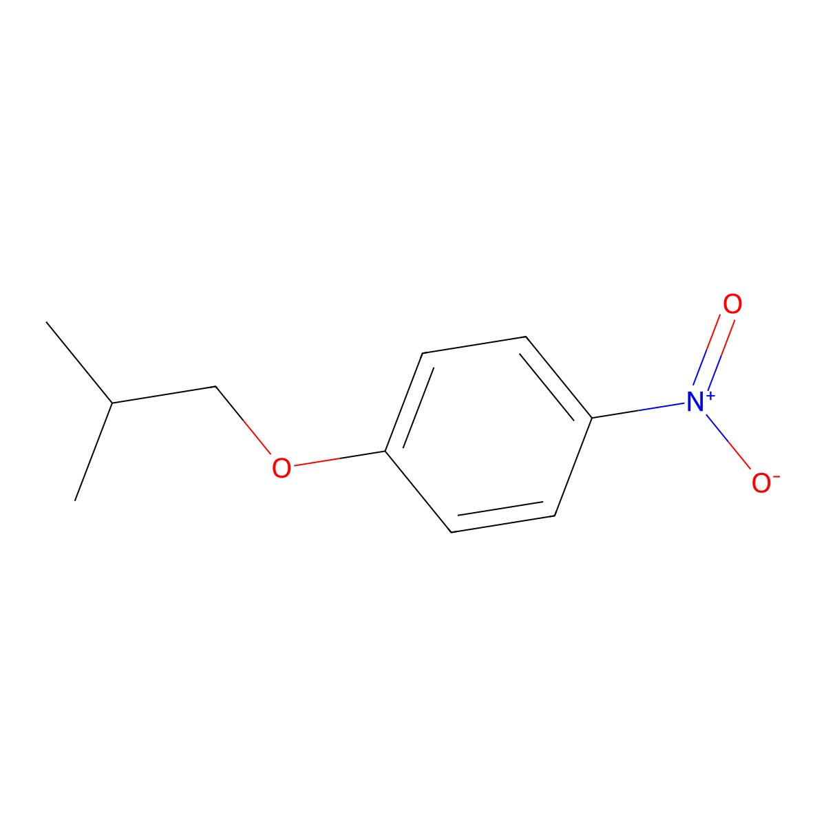 1-(2-Methylpropoxy)-4-nitrobenzene molecular structure, CAS 57027-72-2