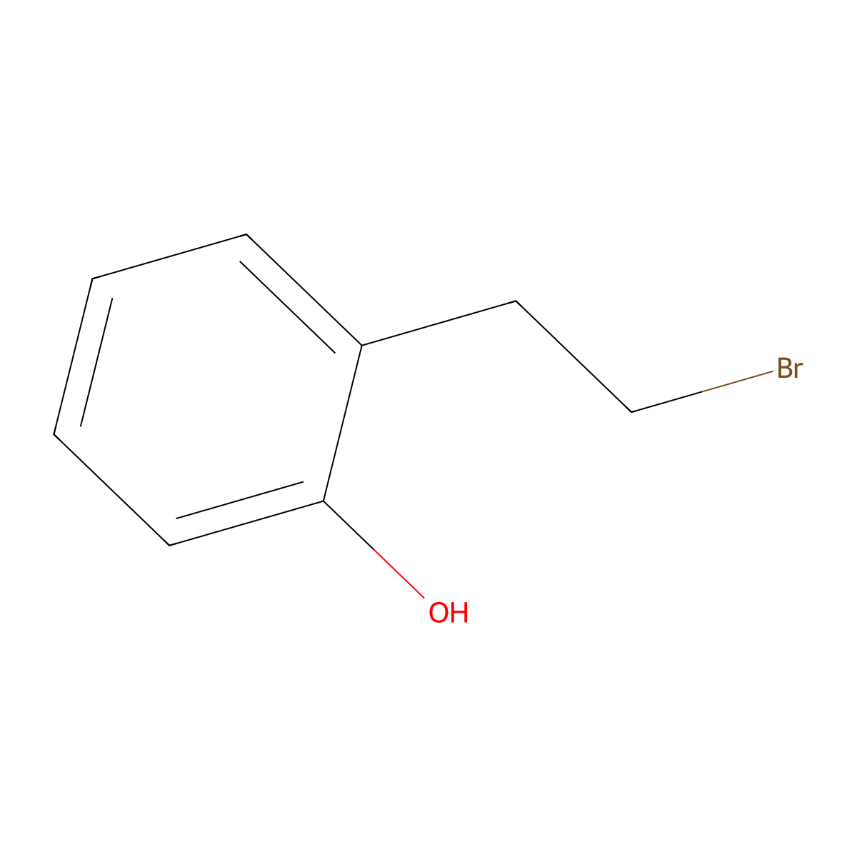 2-(2-Bromoethyl)phenol molecular structure, CAS 57027-75-5