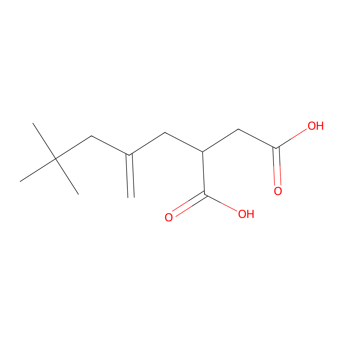 (2-Neopentylallyl)succinic acid molecular structure, CAS 5703-15-1
