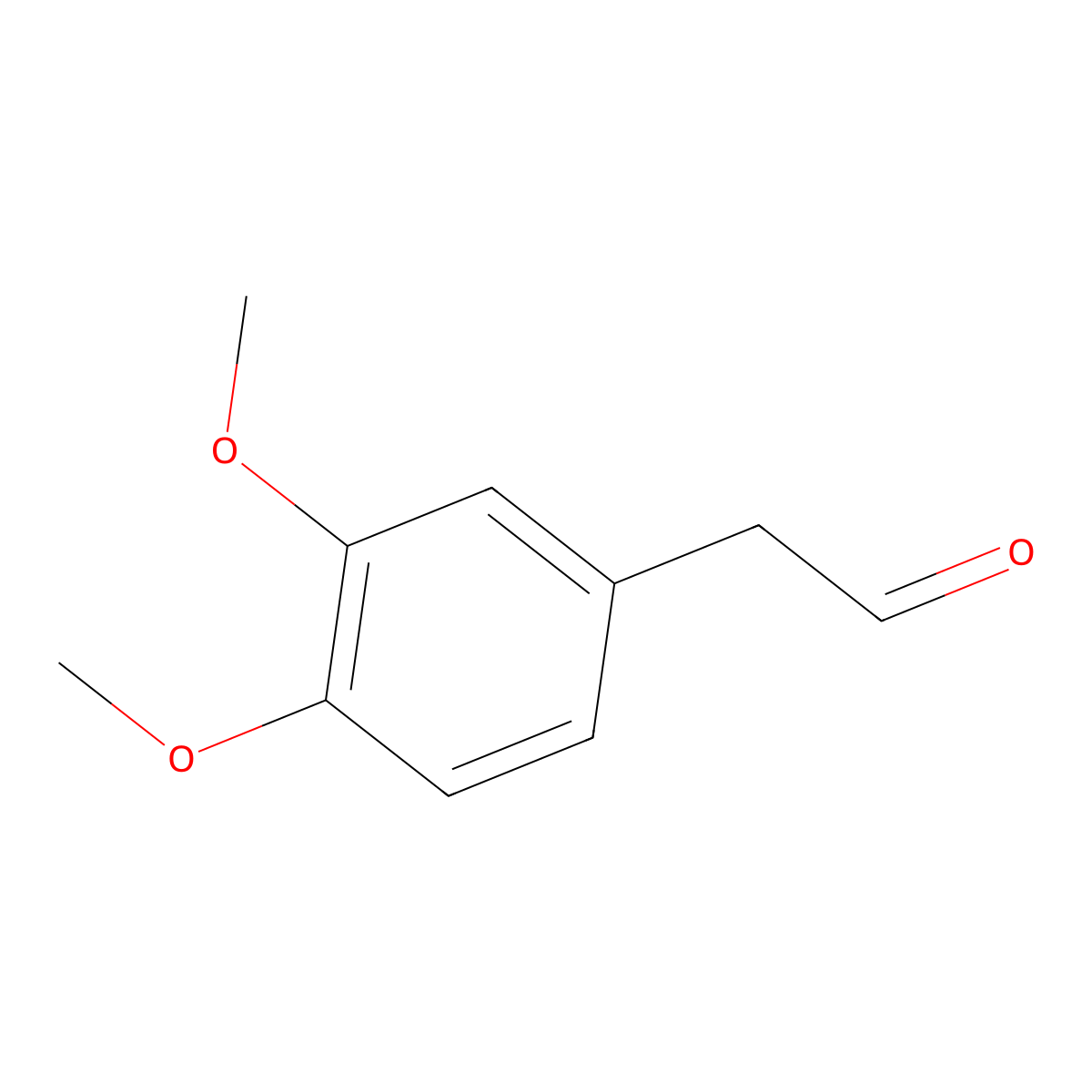 3,4-Dimethoxybenzeneacetaldehyde molecular structure, CAS 5703-21-9