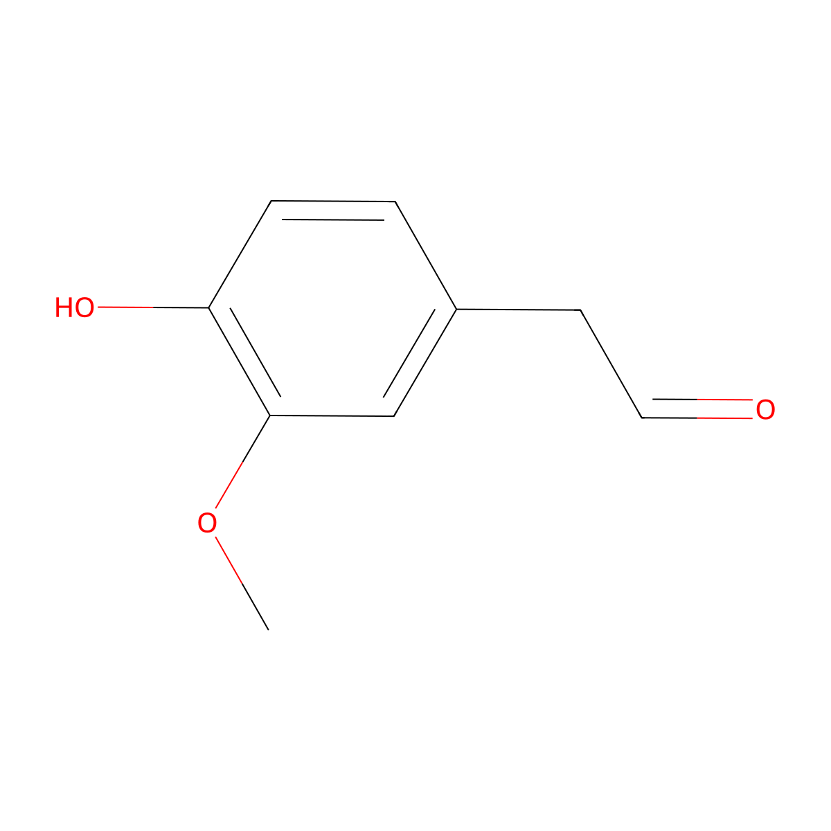 Homovanillin molecular structure, CAS 5703-24-2