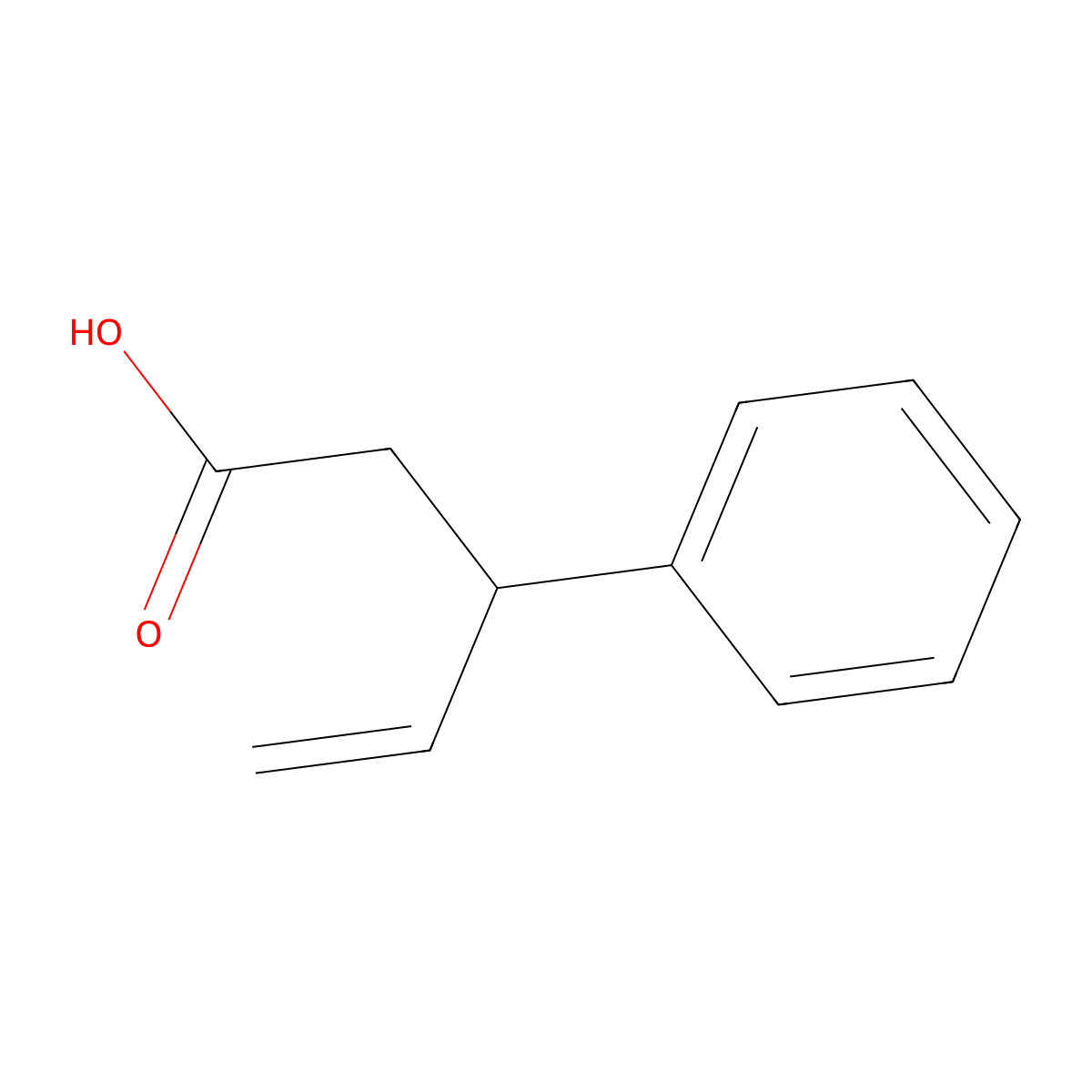 3-Phenylpent-4-enoic acid molecular structure, CAS 5703-57-1