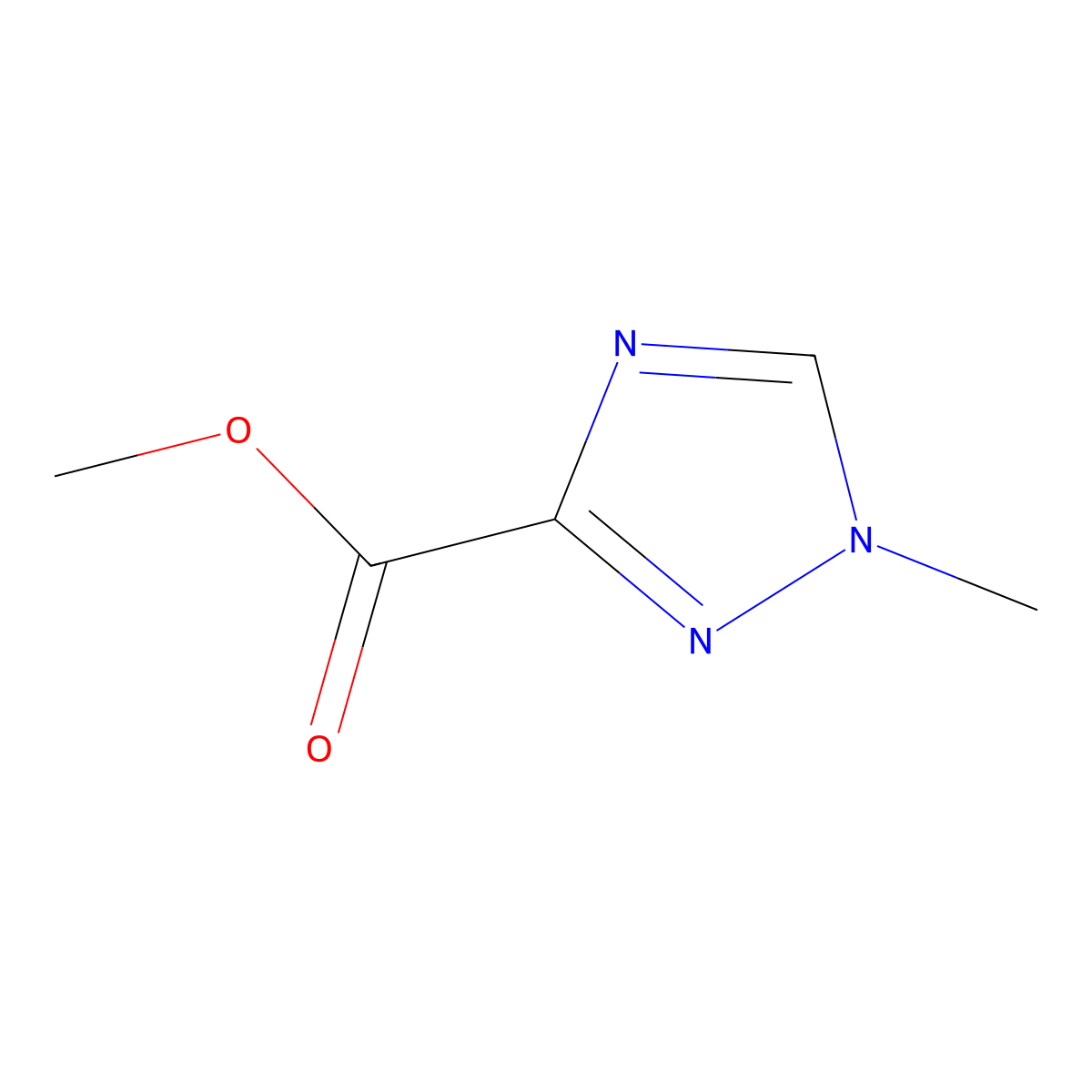 Methyl 1-methyl-1H-[1,2,4]triazole-3-carboxylate molecular structure, CAS 57031-66-0