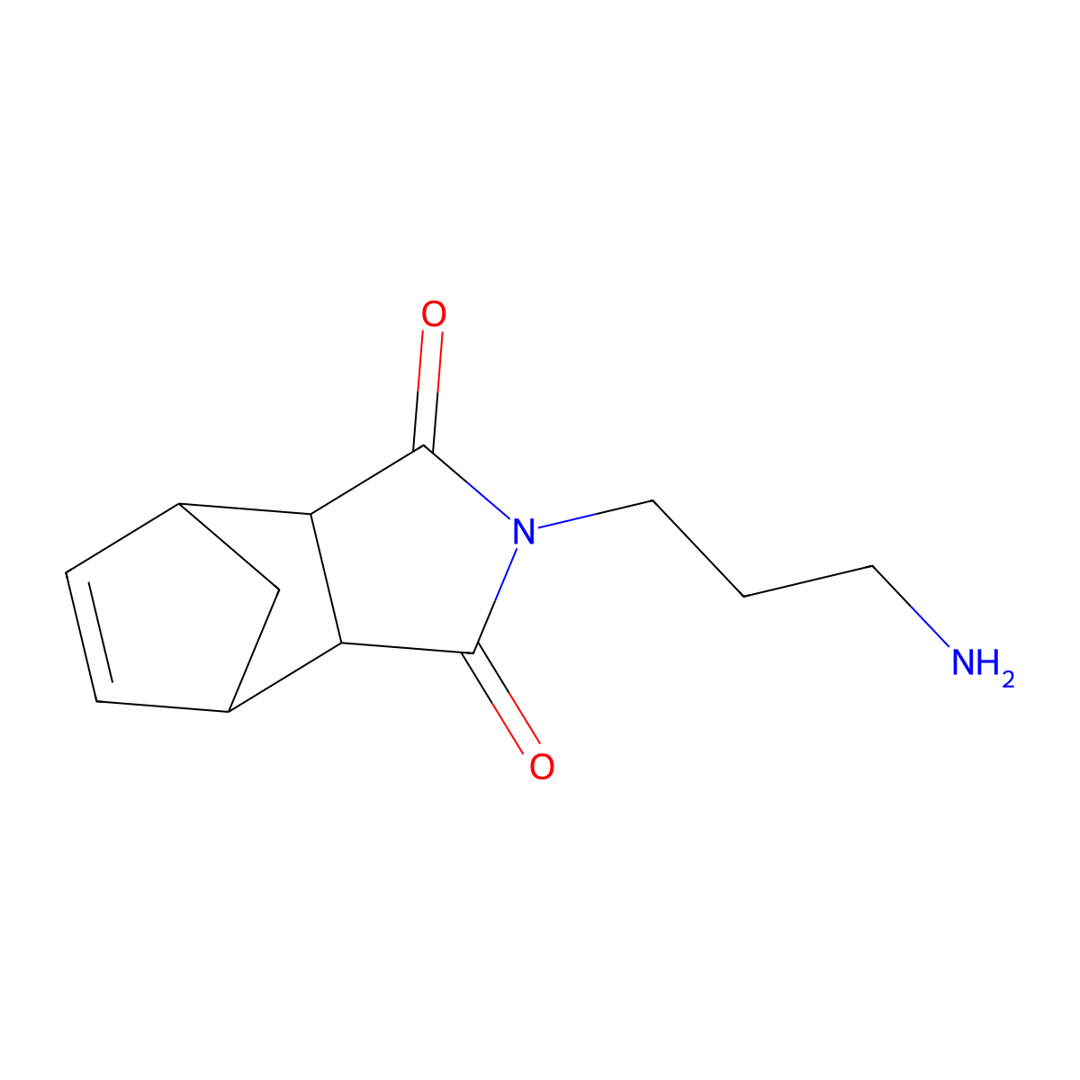 4-(3-Aminopropyl)-4-azatricyclo[5.2.1.0^{2,6}]dec-8-ene-3,5-dione molecular structure, CAS 57037-89-5