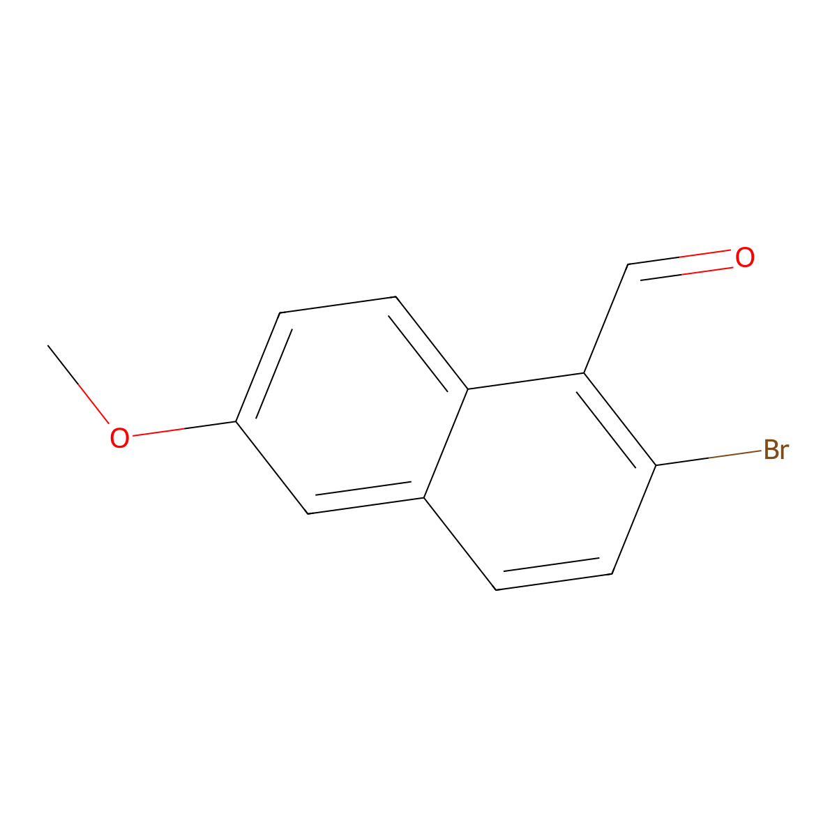 2-Bromo-6-methoxy-1-naphthaldehyde molecular structure, CAS 570390-58-8