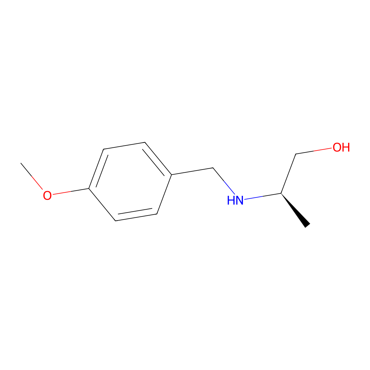 (r)-2-((4-Methoxybenzyl)amino)propan-1-ol molecular structure, CAS 570398-17-3