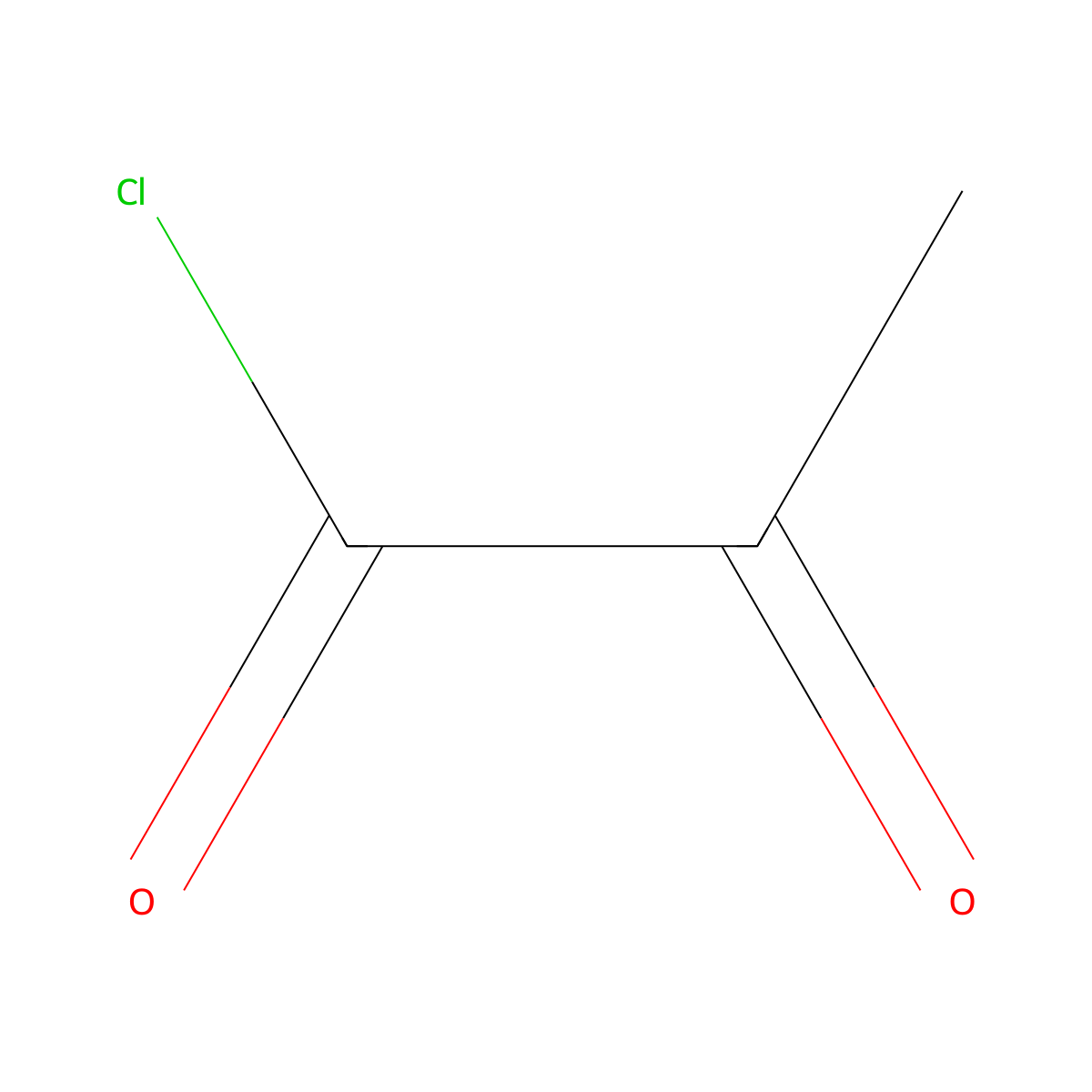 2-Oxopropanoyl chloride molecular structure, CAS 5704-66-5
