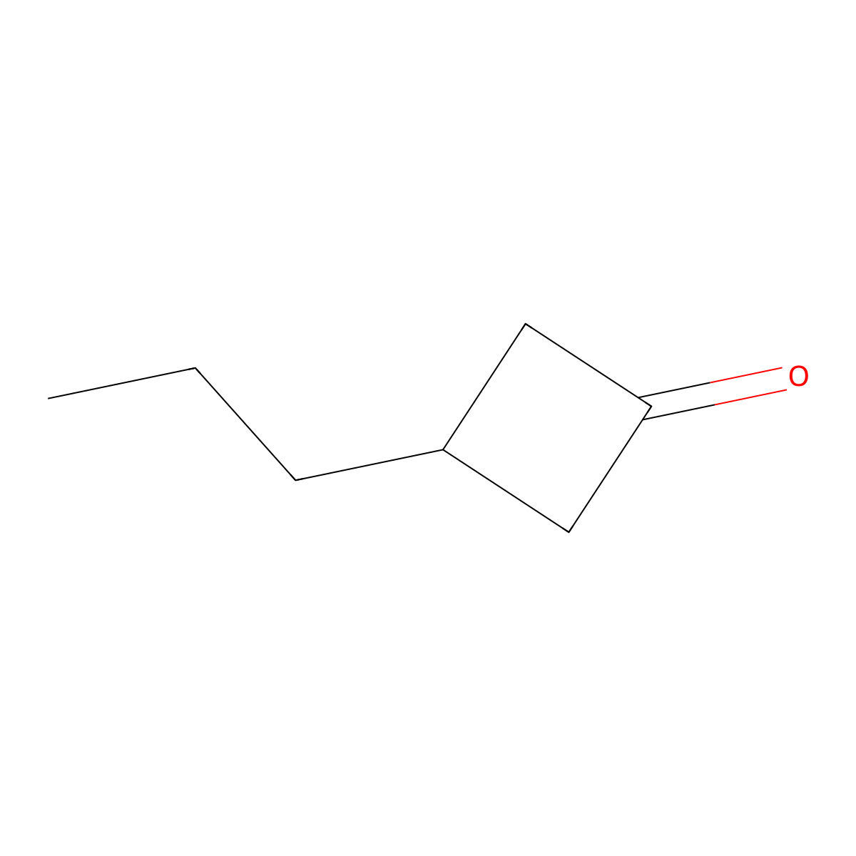 3-Propylcyclobutan-1-one molecular structure, CAS 570410-05-8
