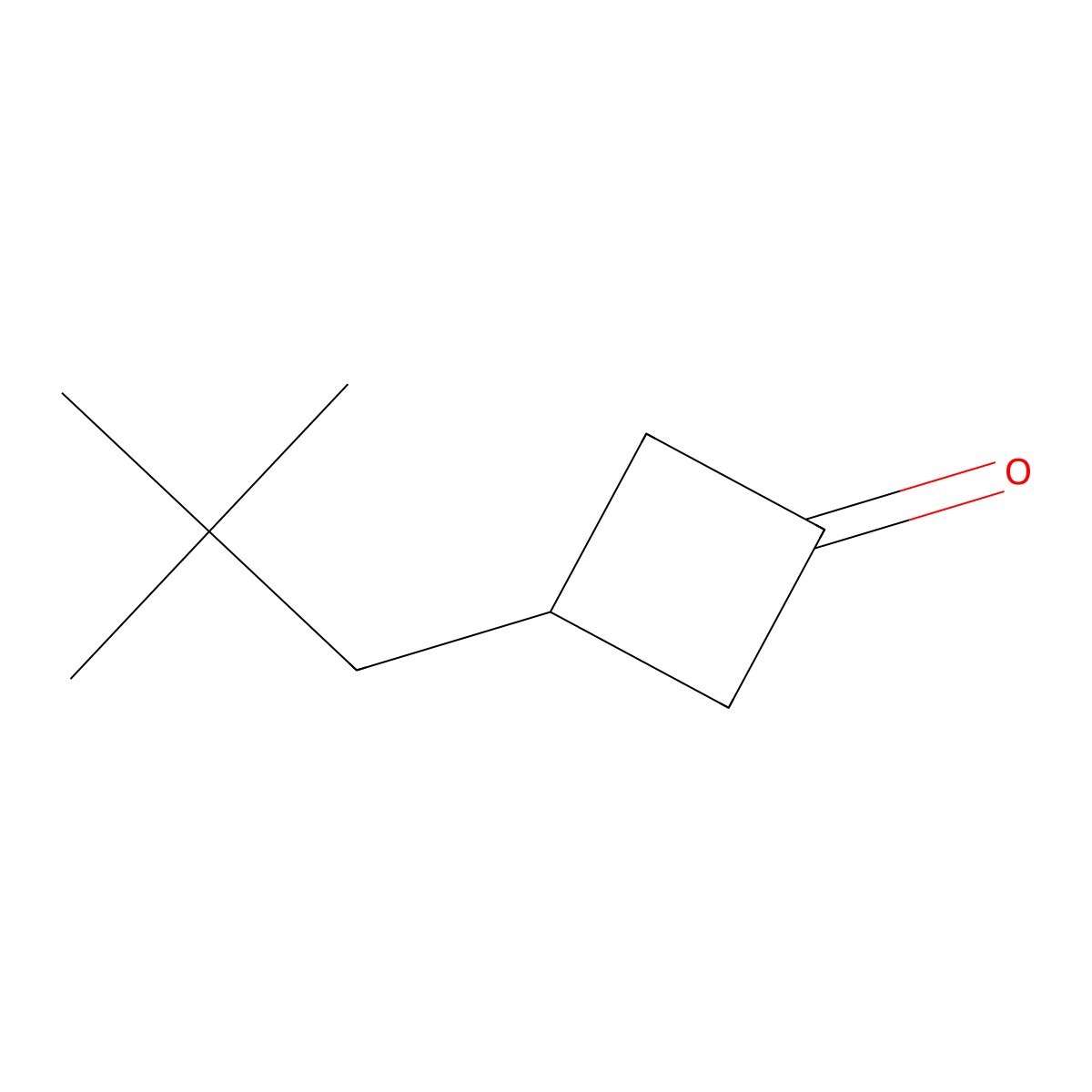 3-(2,2-Dimethylpropyl)cyclobutan-1-one molecular structure, CAS 570410-18-3