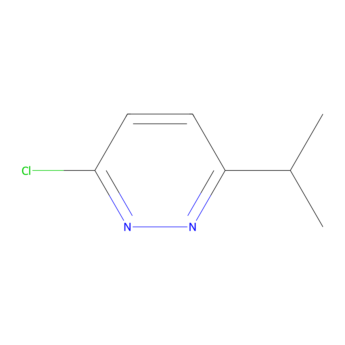 3-Chloro-6-(propan-2-yl)pyridazine molecular structure, CAS 570416-35-2