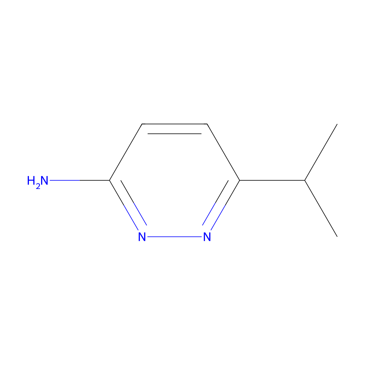 6-Isopropylpyridazin-3-amine molecular structure, CAS 570416-37-4