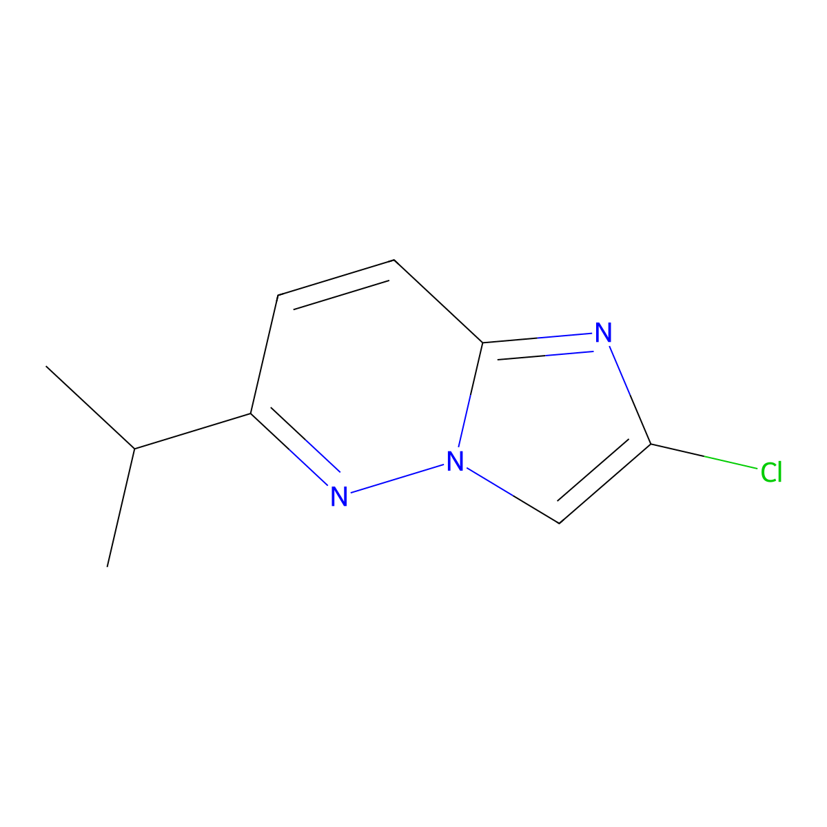 2-Chloro-6-isopropylimidazo[1,2-B]pyridazine molecular structure, CAS 570416-42-1