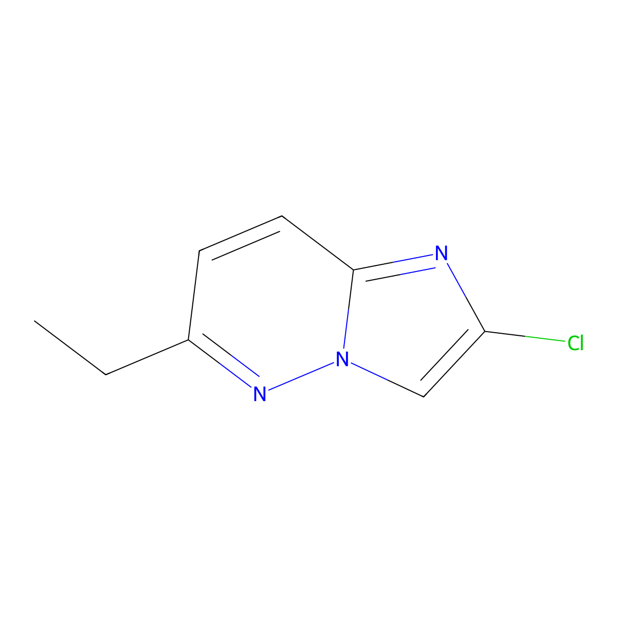 2-Chloro-6-ethylimidazo[1,2-B]pyridazine molecular structure, CAS 570416-44-3