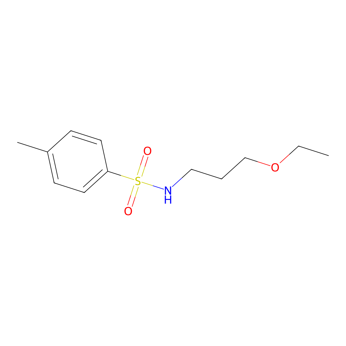 N-(3-ethoxypropyl)-4-methylbenzenesulfonamide molecular structure, CAS 570418-53-0