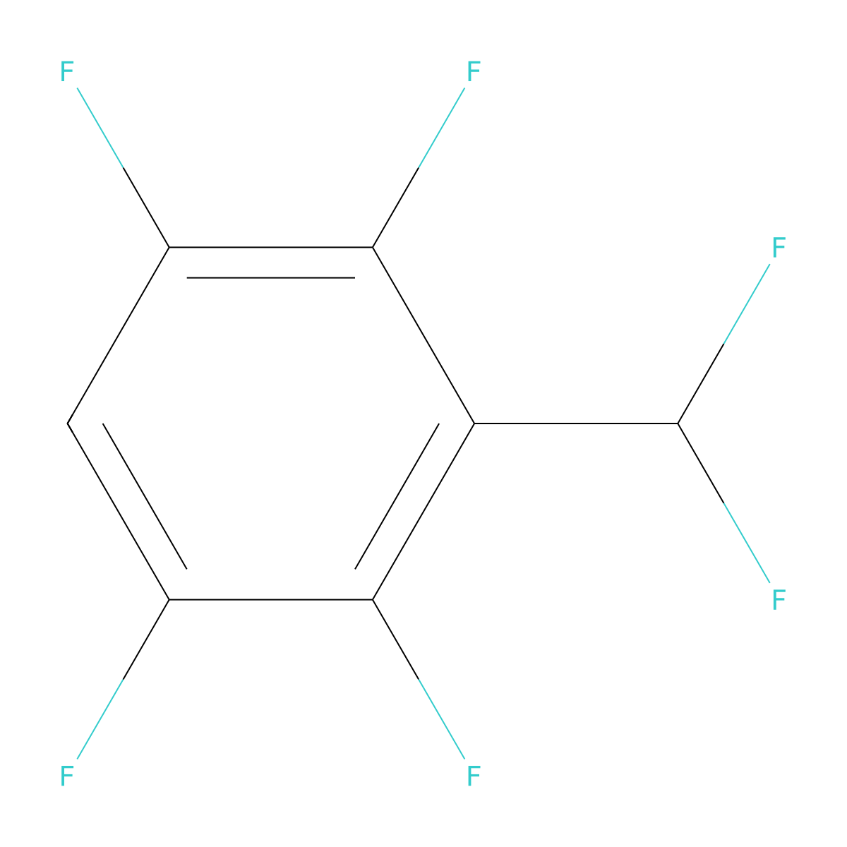3-(Difluoromethyl)-1,2,4,5-tetrafluorobenzene molecular structure, CAS 570420-33-6