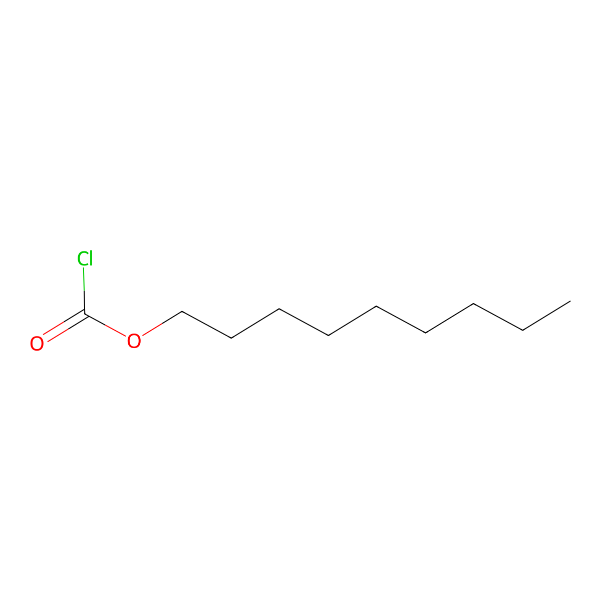 Nonyl Chloroformate molecular structure, CAS 57045-82-6