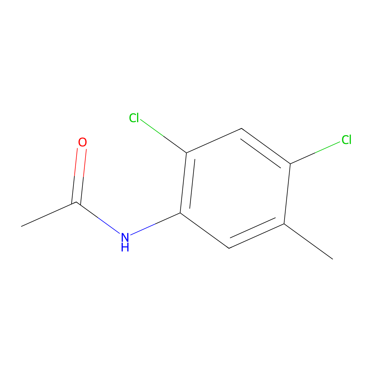 N-(2,4-Dichloro-5-methylphenyl)acetamide molecular structure, CAS 57046-02-3