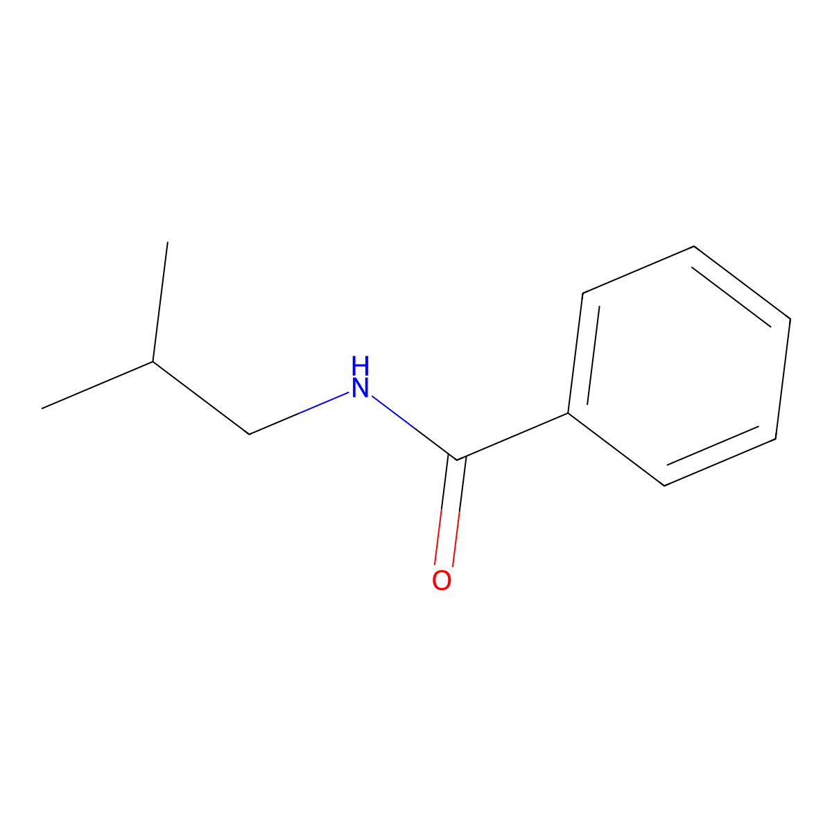 N-(2-Methylpropyl)benzamide molecular structure, CAS 5705-57-7
