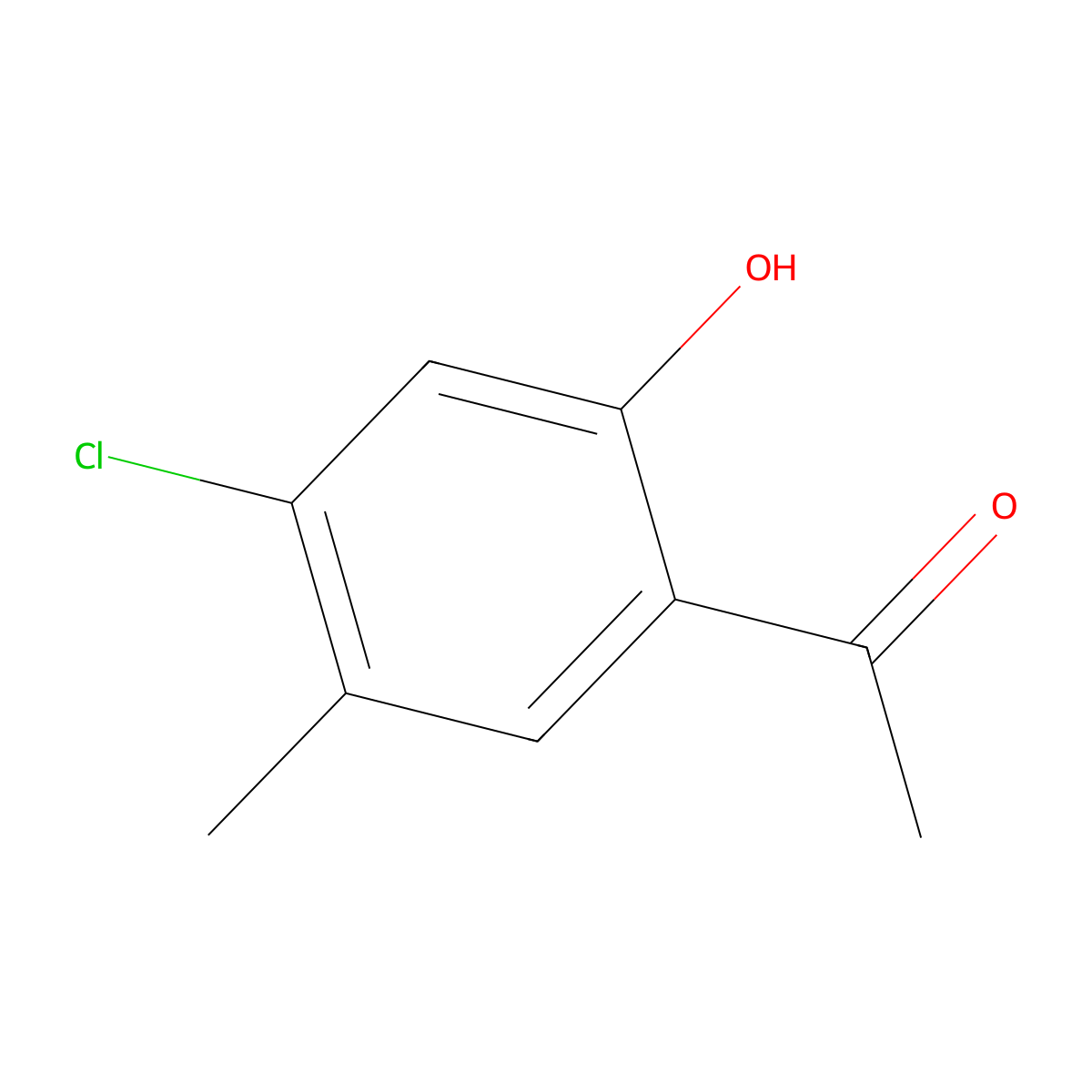 1-(4-Chloro-2-hydroxy-5-methylphenyl)ethanone molecular structure, CAS 57051-51-1