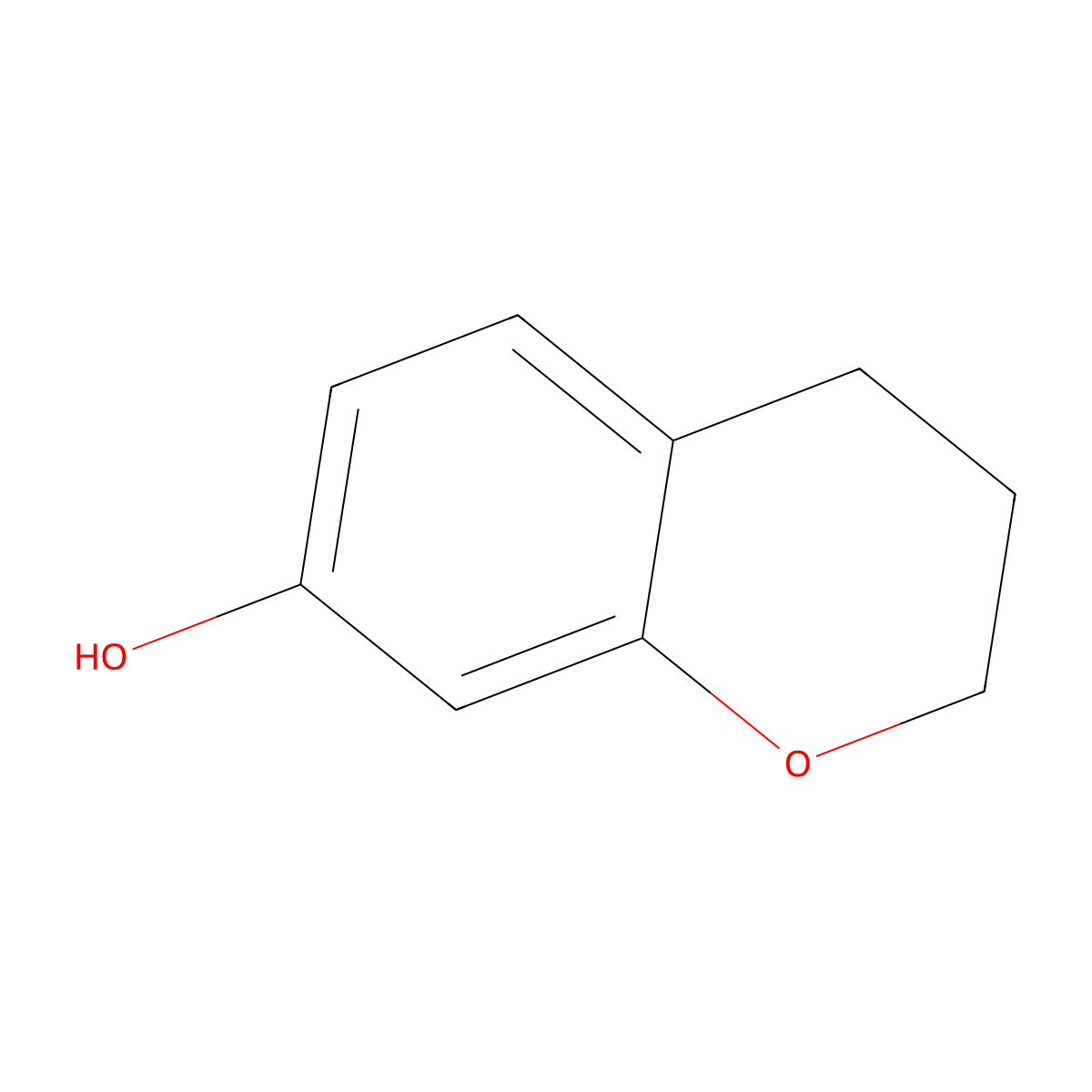 Chroman-7-ol molecular structure, CAS 57052-72-9