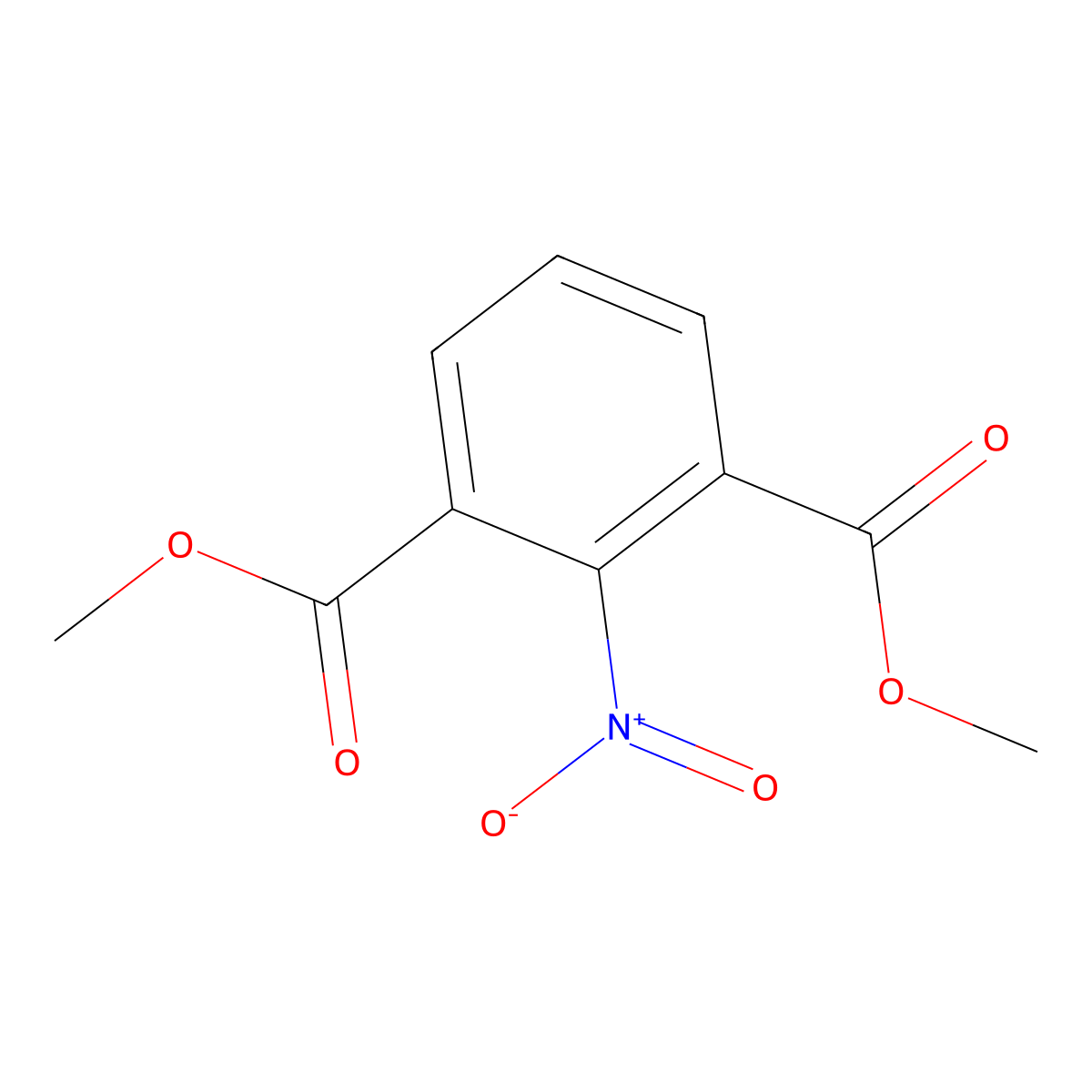 Dimethyl 2-nitroisophthalate molecular structure, CAS 57052-99-0