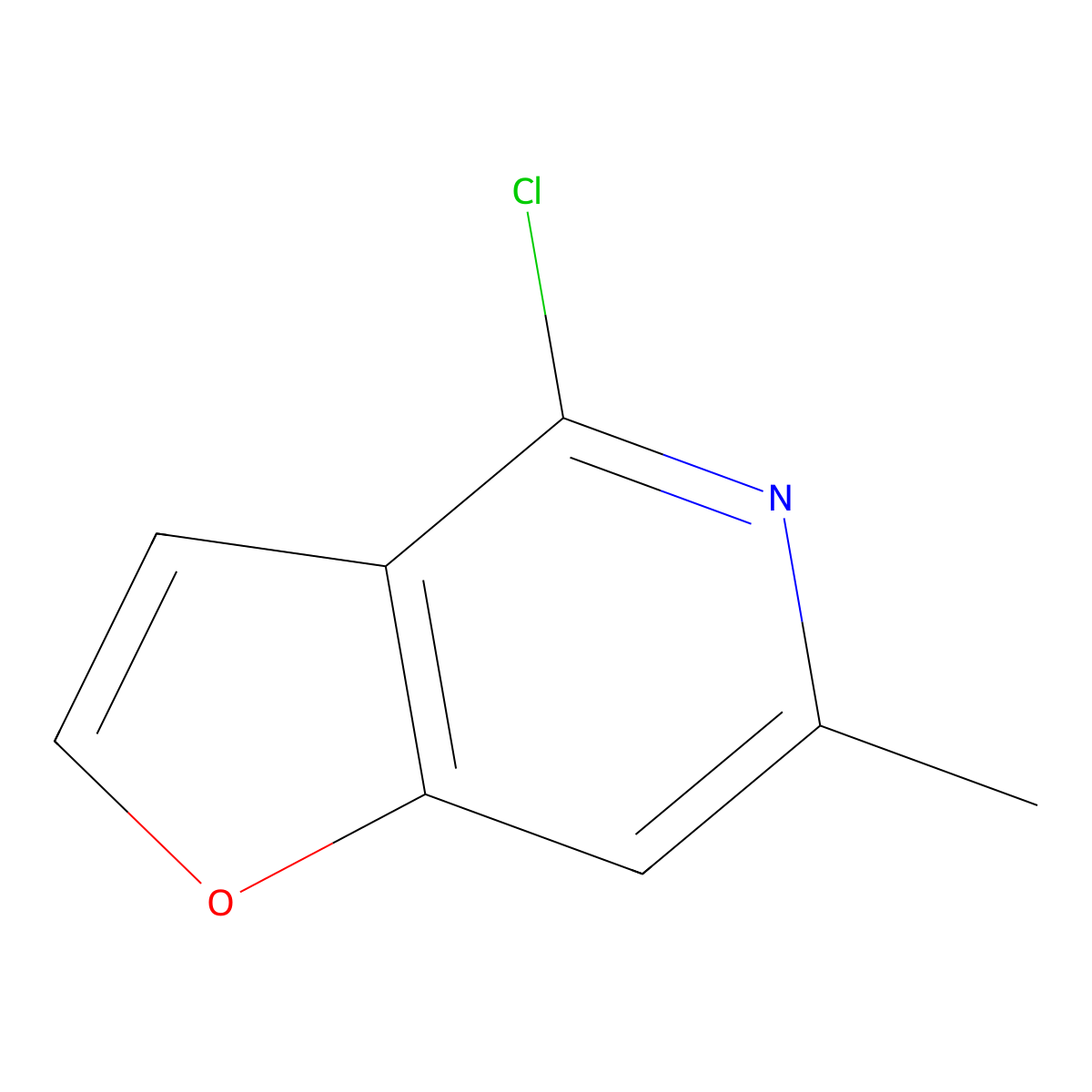 4-Chloro-6-methylfuro(3,2-c)pyridine molecular structure, CAS 57053-31-3