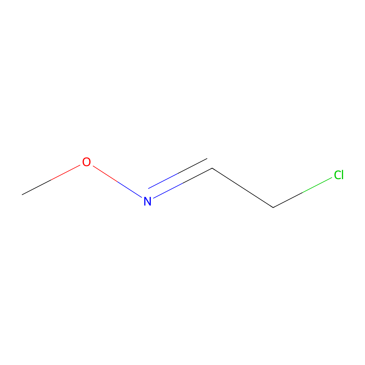 2-Chloroacetaldehyde O-methyl oxime molecular structure, CAS 57056-35-6