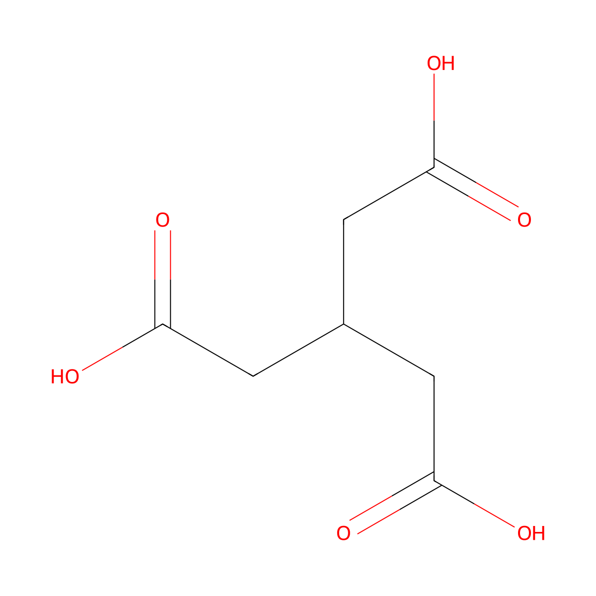 3-(Carboxymethyl)pentanedioic acid molecular structure, CAS 57056-39-0