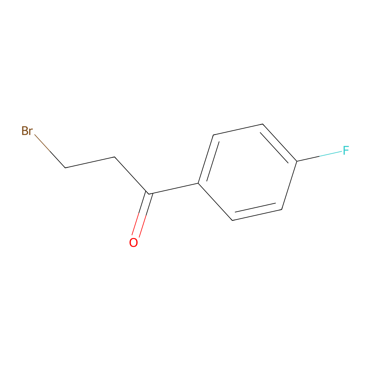 3-Bromo-1-(4-fluorophenyl)propan-1-one molecular structure, CAS 57056-43-6