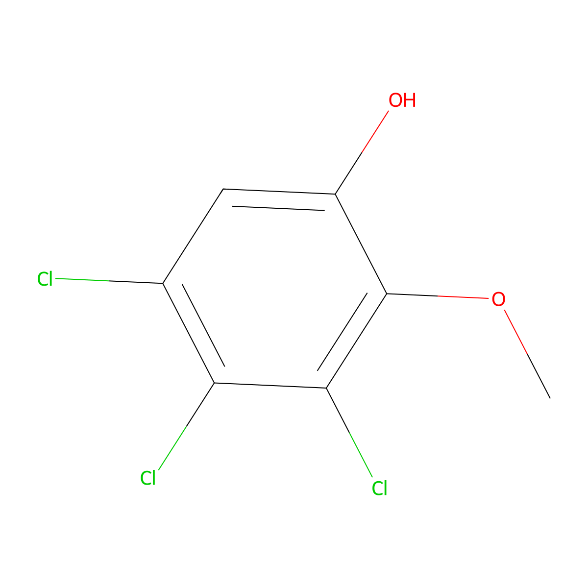 3,4,5-Trichloroguaiacol molecular structure, CAS 57057-83-7