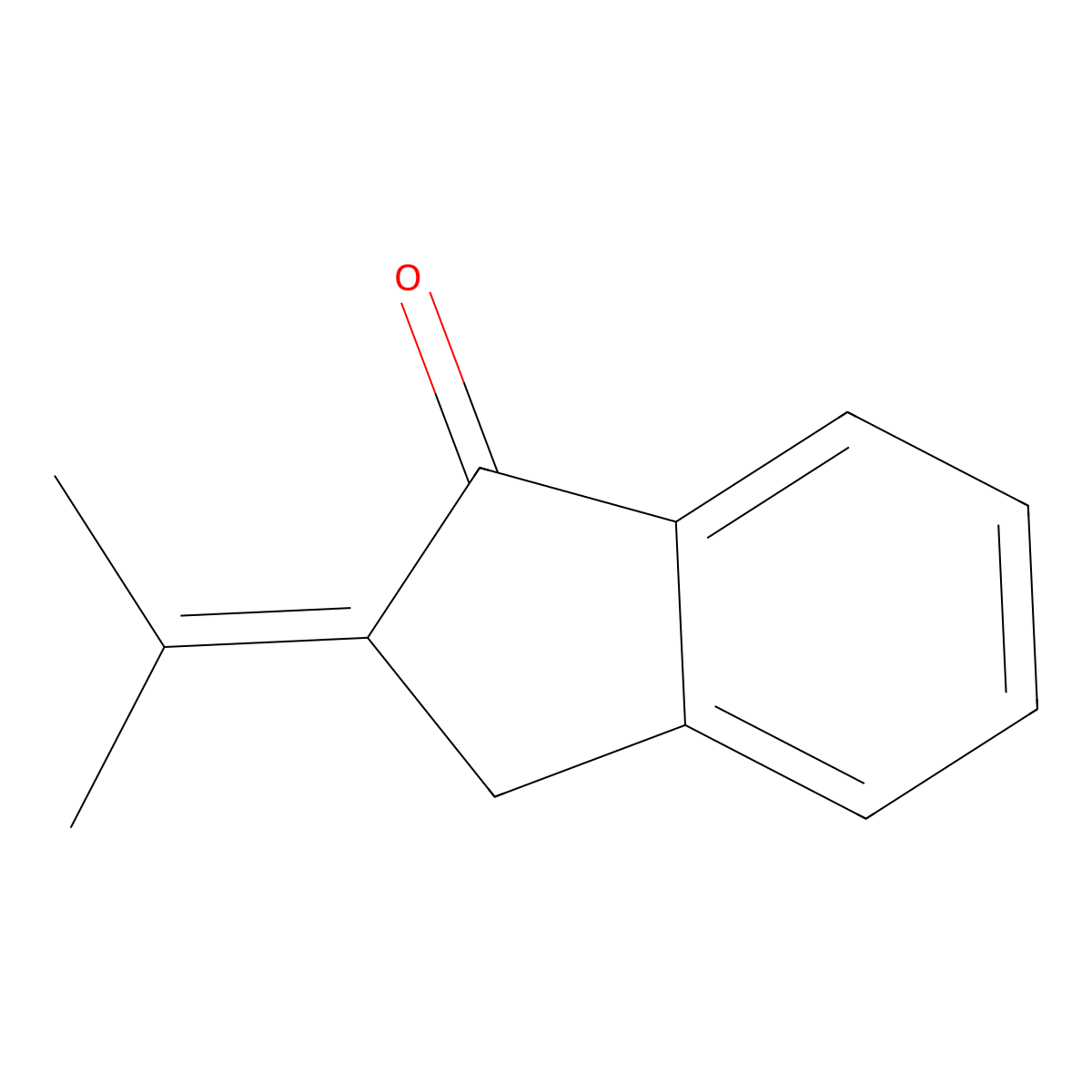 2-Isopropylidene-1-indanone molecular structure, CAS 5706-00-3