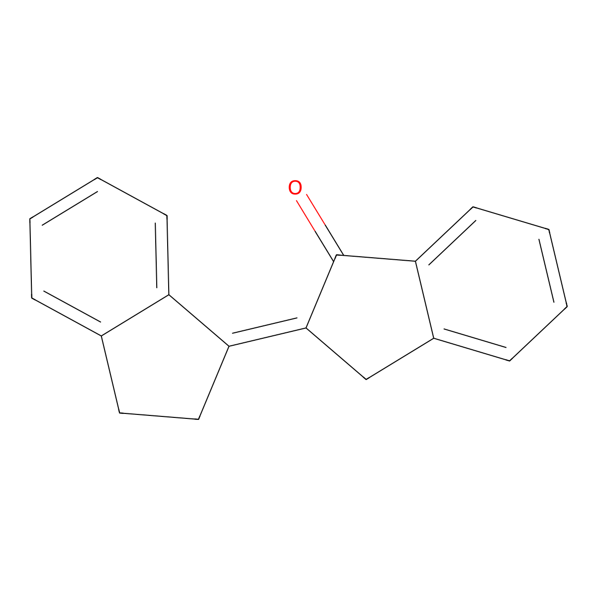 2-Indanylidene-1-indanone molecular structure, CAS 5706-06-9
