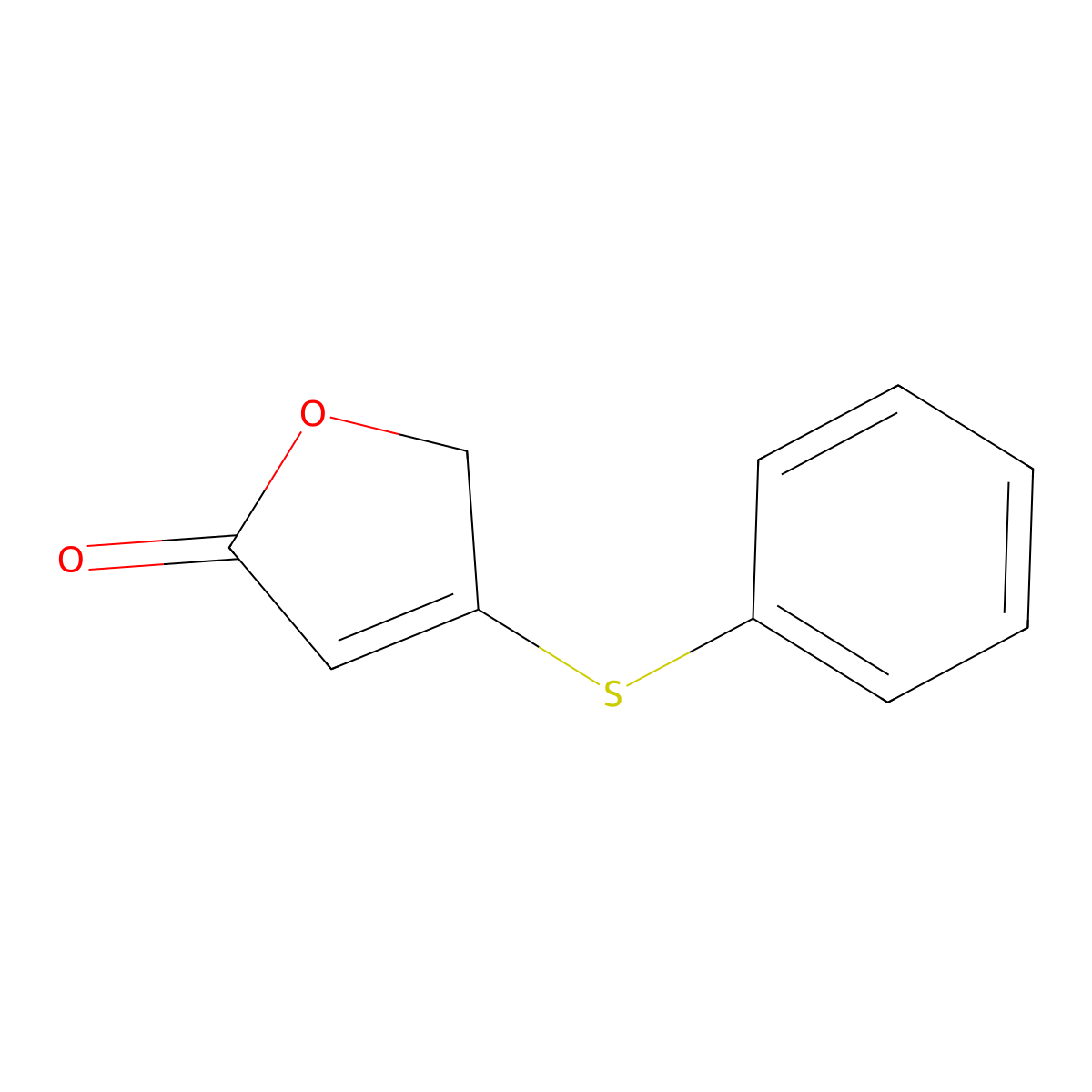 4-(Phenylthio)-2(5H)-furanone molecular structure, CAS 57061-30-0