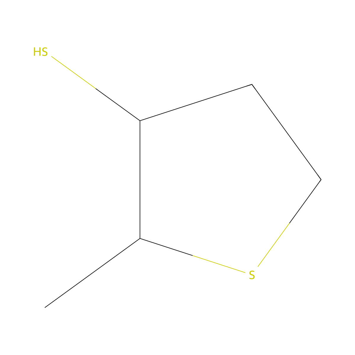 2-Methylthiolane-3-thiol molecular structure, CAS 57067-07-9