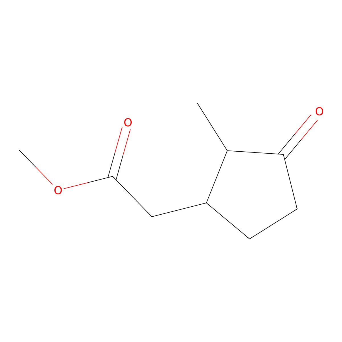 Methyl 2-(2-methyl-3-oxocyclopentyl)acetate molecular structure, CAS 57069-78-0
