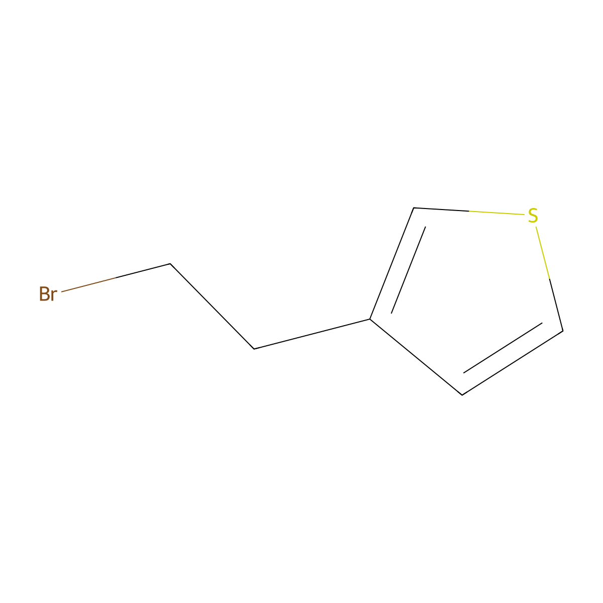 3-(2-Bromoethyl)thiophene molecular structure, CAS 57070-76-5