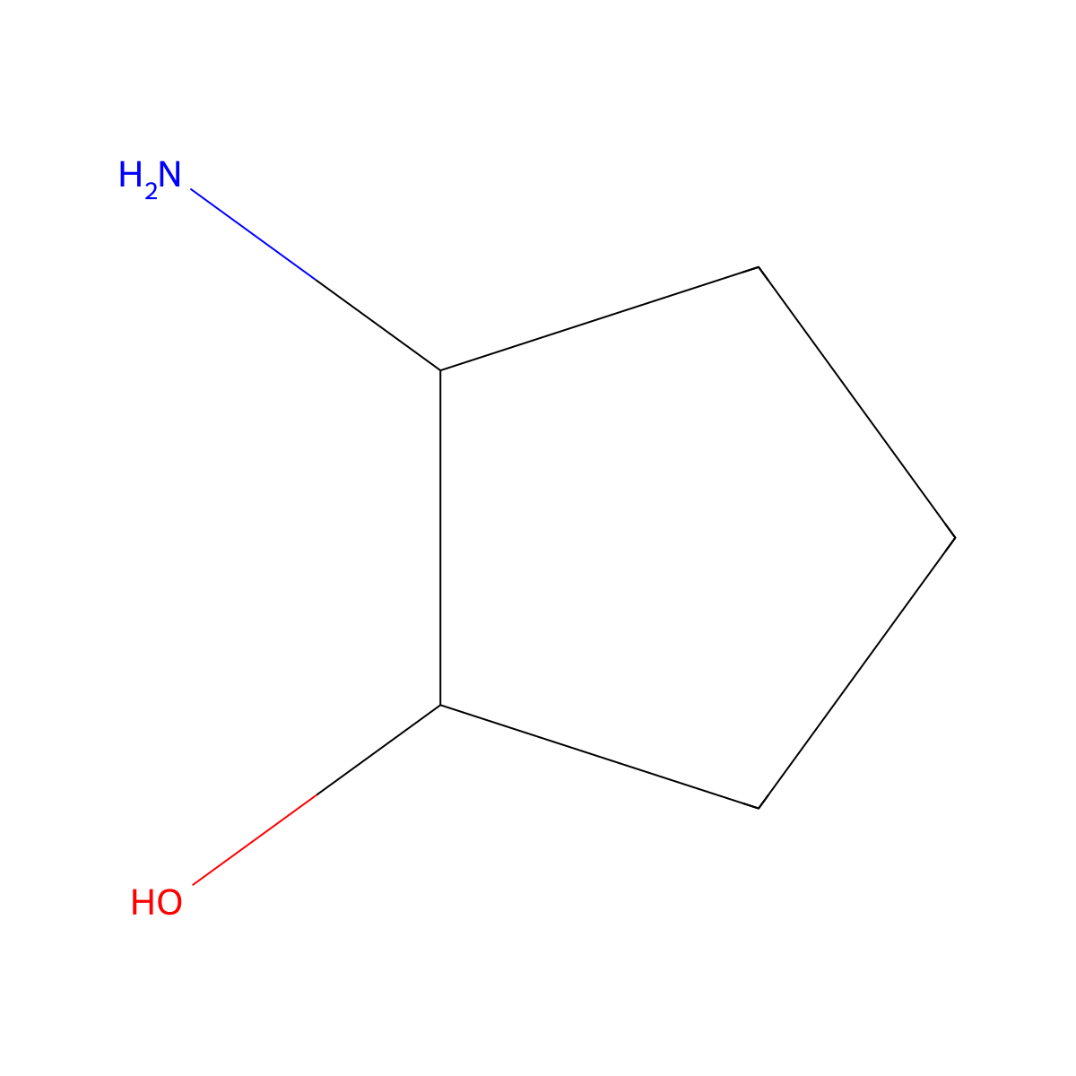 (1S,2R)-2-Aminocyclopentanol molecular structure, CAS 57070-95-8