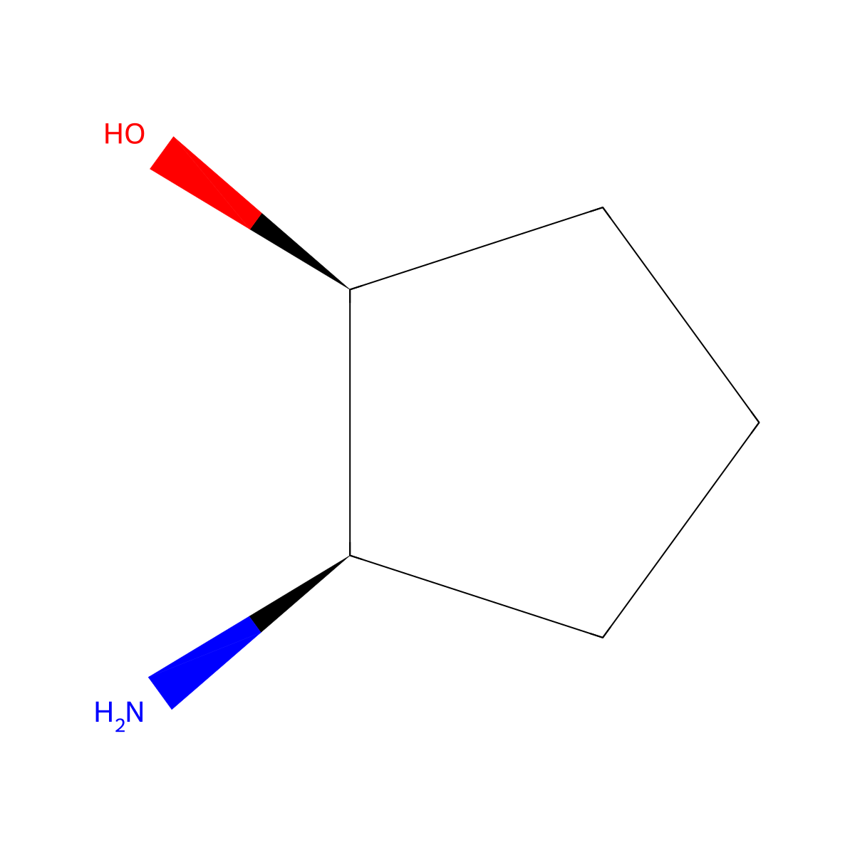 (1S,2R)-2-Aminocyclopentanol molecular structure, CAS 57070-95-8