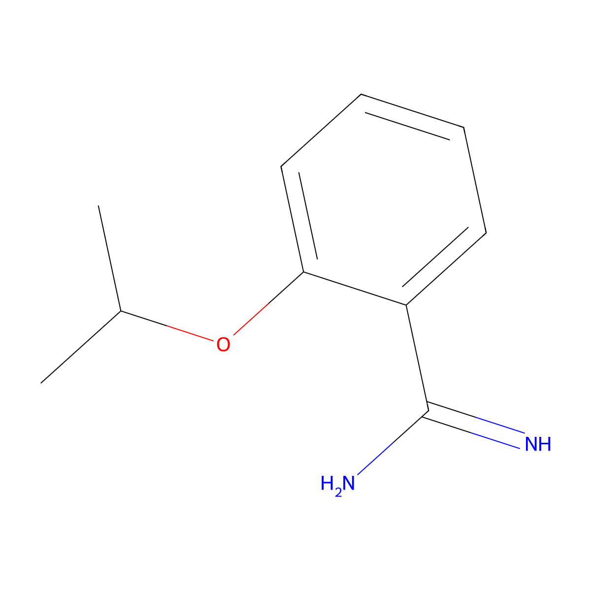 2-(Propan-2-yloxy)benzene-1-carboximidamide molecular structure, CAS 57075-88-4