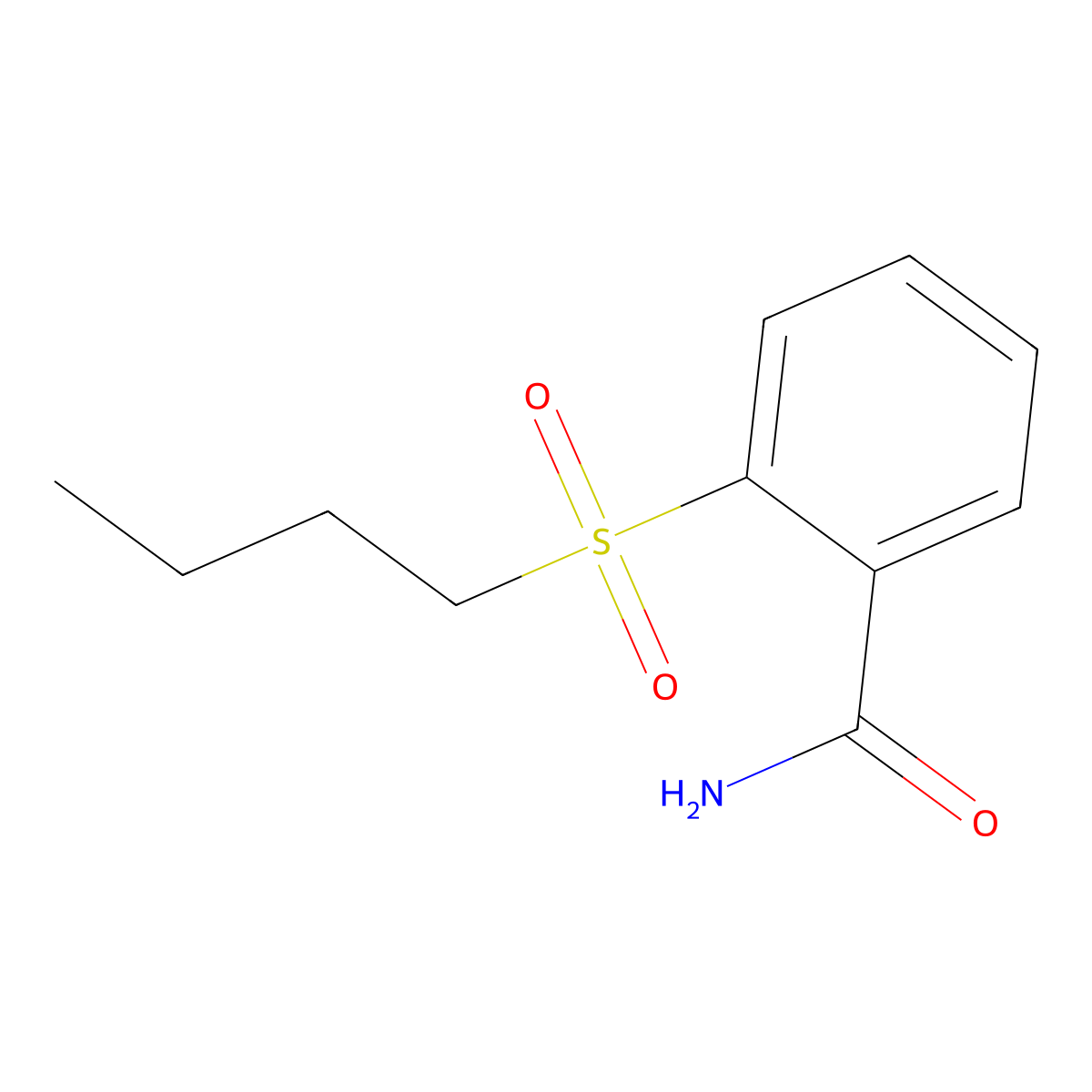2-(Butylsulfonyl)benzamide molecular structure, CAS 57076-09-2