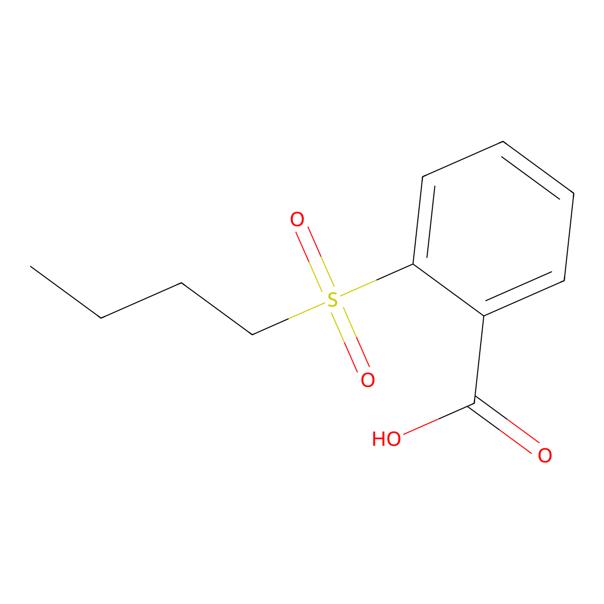 2-(Butylsulfonyl)benzoic acid molecular structure, CAS 57076-15-0