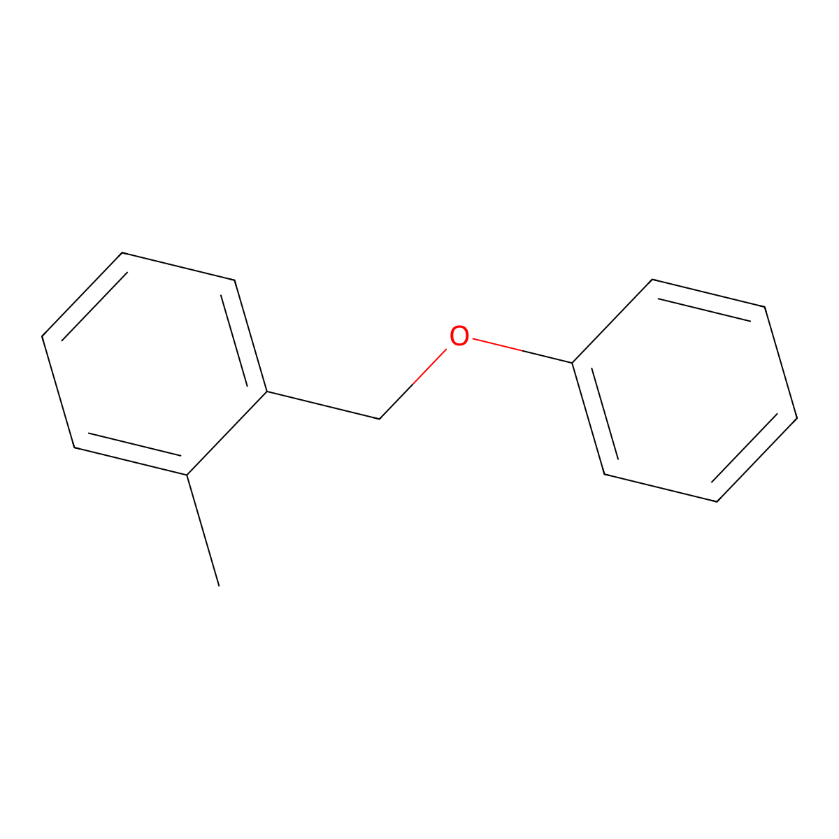 Benzene, 1-methyl-2-(phenoxymethyl)- molecular structure, CAS 57076-47-8