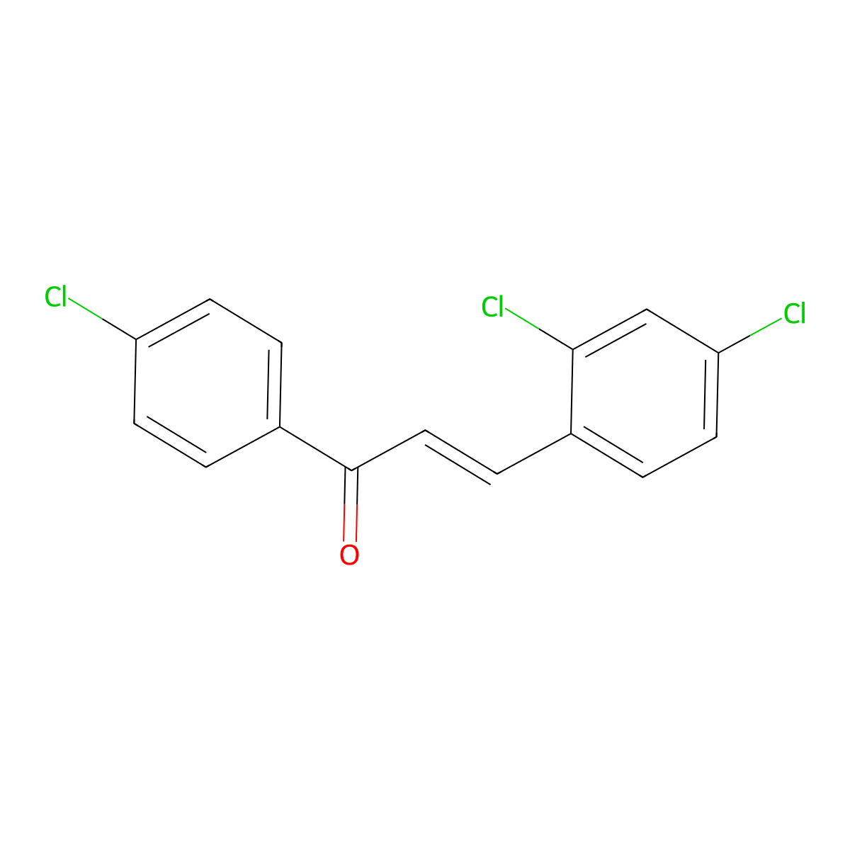 2,4,4'-Trichlorochalcone molecular structure, CAS 57076-84-3