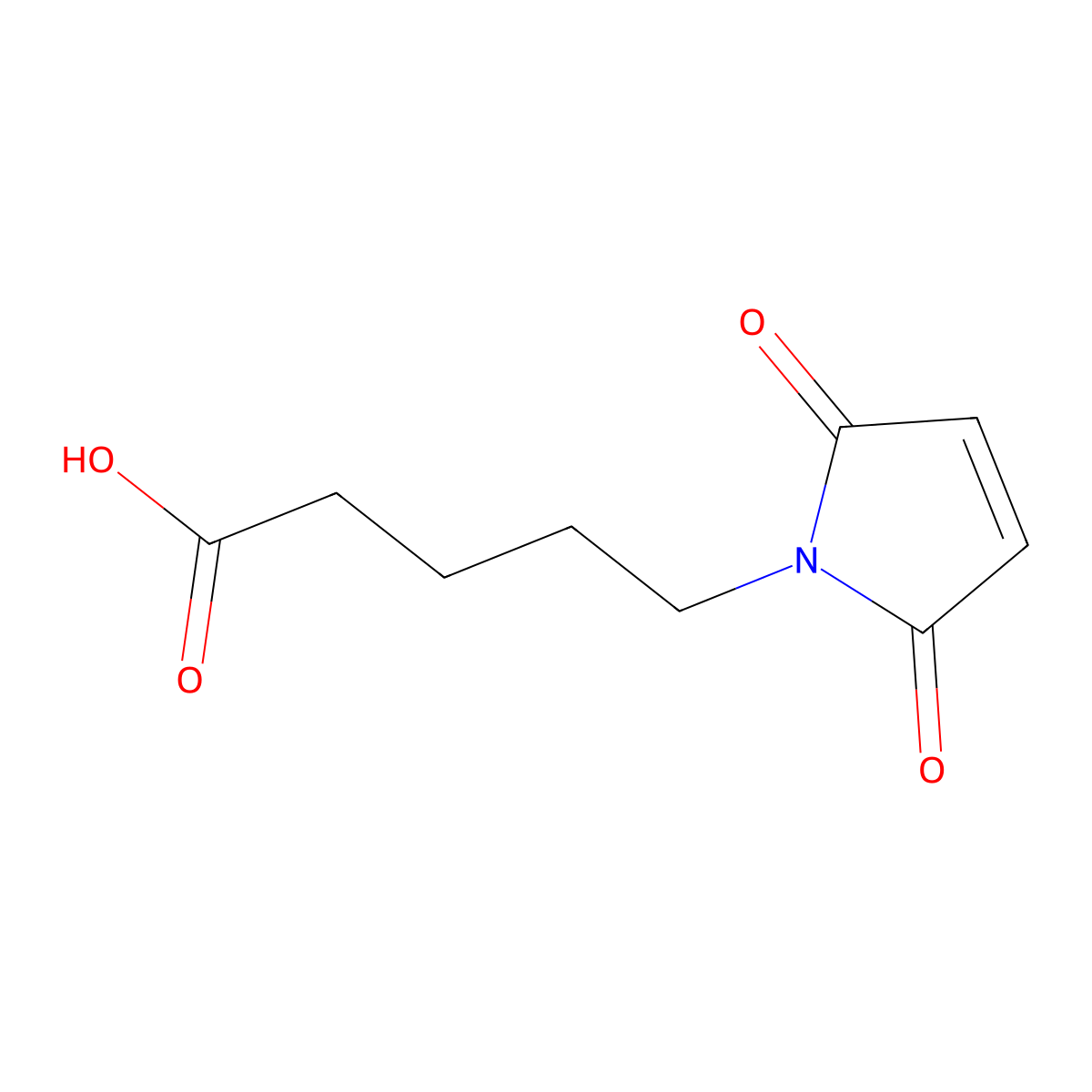 5-(2,5-Dioxo-2,5-dihydro-1H-pyrrol-1-yl)pentanoic acid molecular structure, CAS 57078-99-6