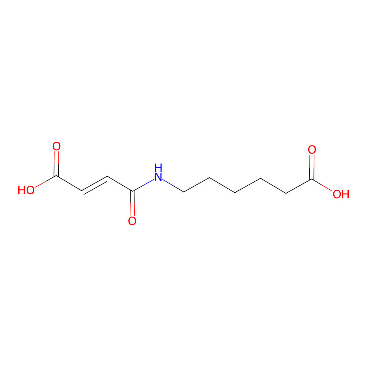 (Z)-6-(3-Carboxyacrylamido)hexanoic acid molecular structure, CAS 57079-14-8